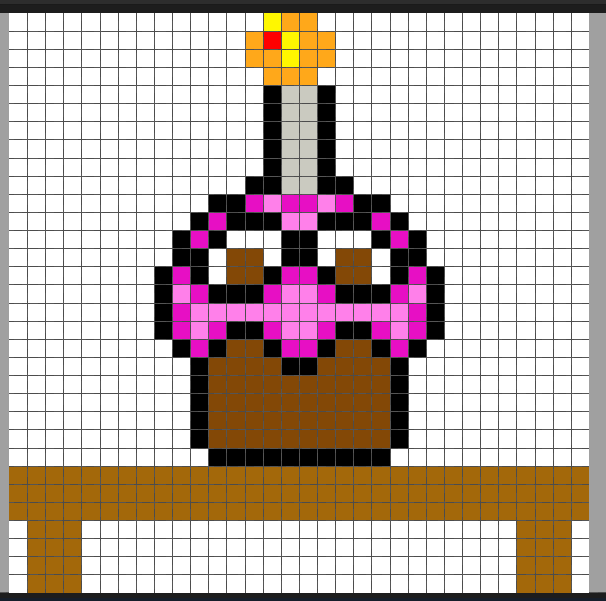 fnaf pixel art cupcake remake by hoffinator845 on DeviantArt