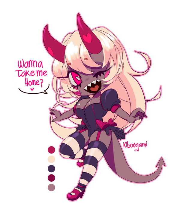 Chibi Commissions Dragon Girl Adoptable Closed By Kibougami On