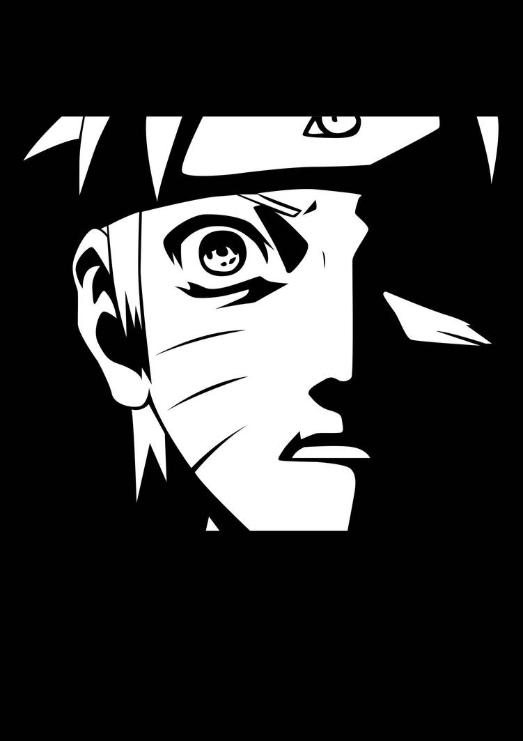 Naruto Stencil Vector Art by sartauzumaki on DeviantArt