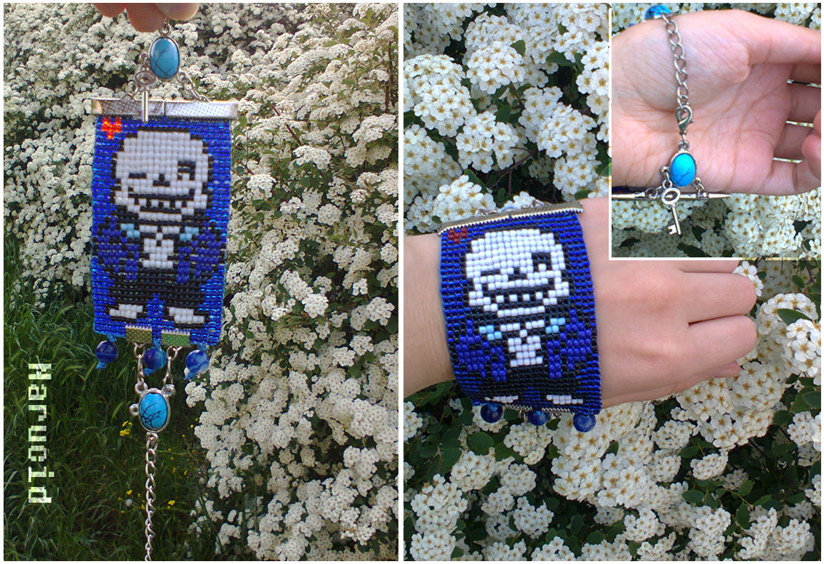 Undertale Sans bracelet by Narucid