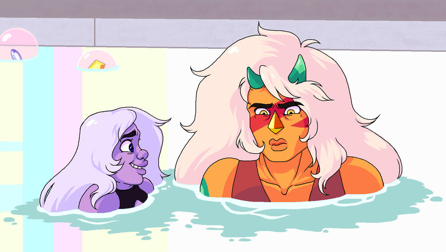jasper is back?? in MY 2019???  it's more likely than you think! ~ Amethyst and Jasper © Rebecca Sugar