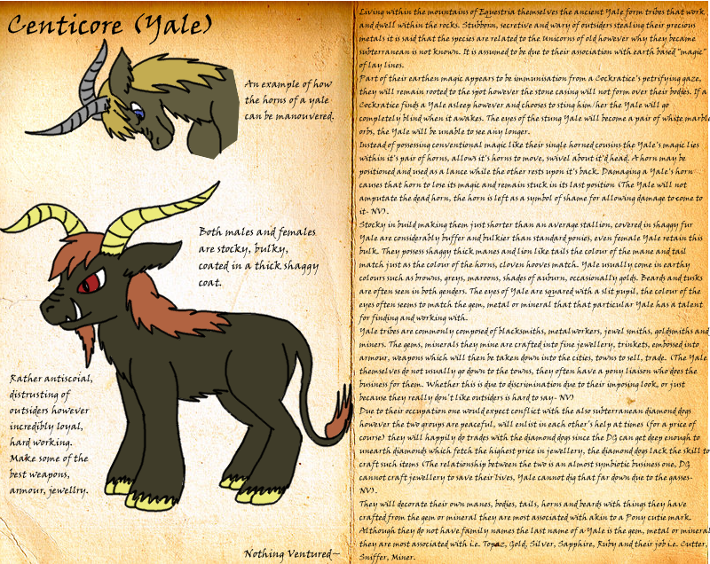 Nothing Ventured, Nothing gained- Centicore (Yale) by hammyhammy22