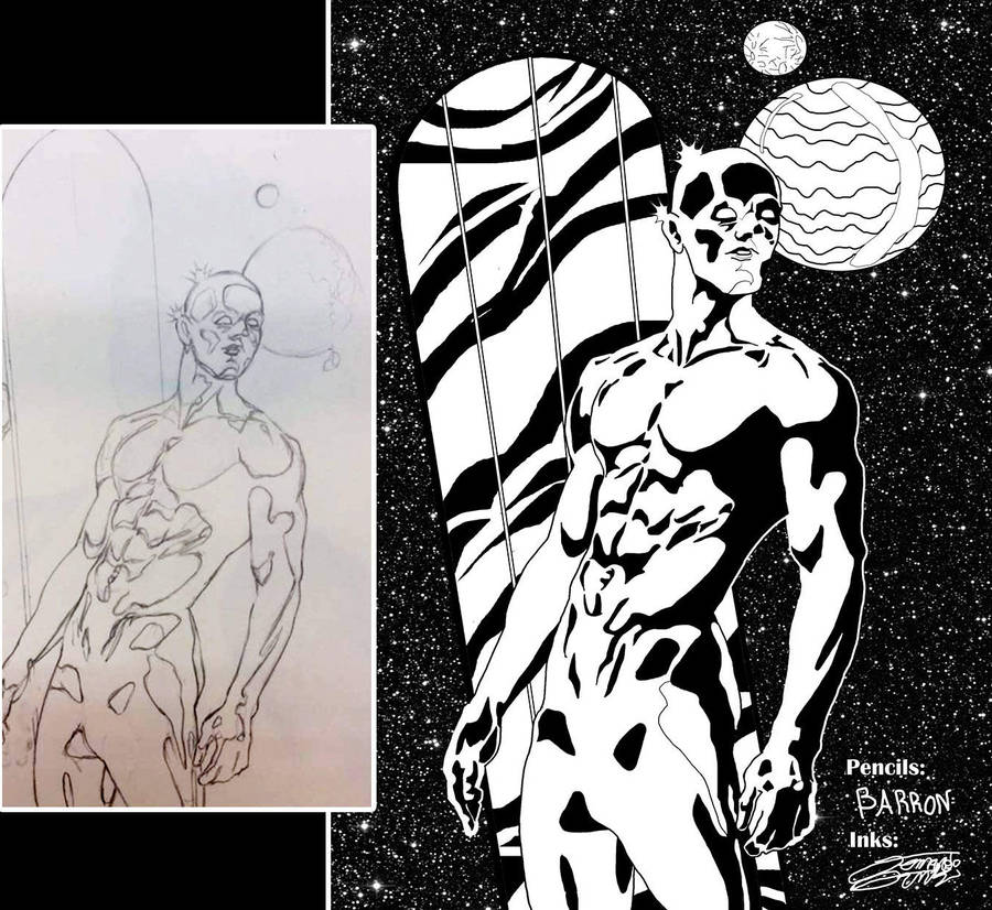 SilverSurfer Inks COMMISH by VAXION