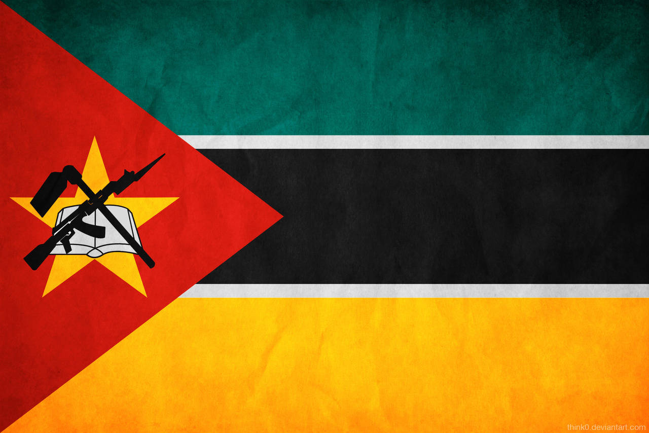 Mozambique Grunge Flag by think0