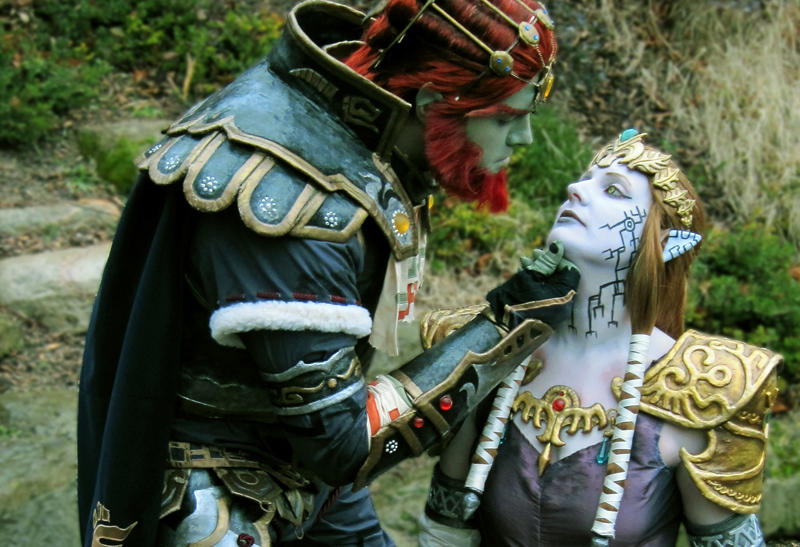 Ganondorf and Puppet Zelda by seifer-sama