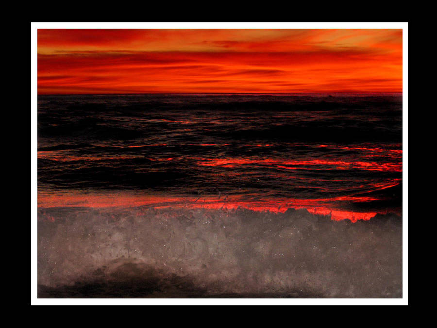 Santa Monica Sunset by Pandora-Gold-Photo