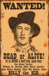 Wanted Billy The Kid by SaintAlbans