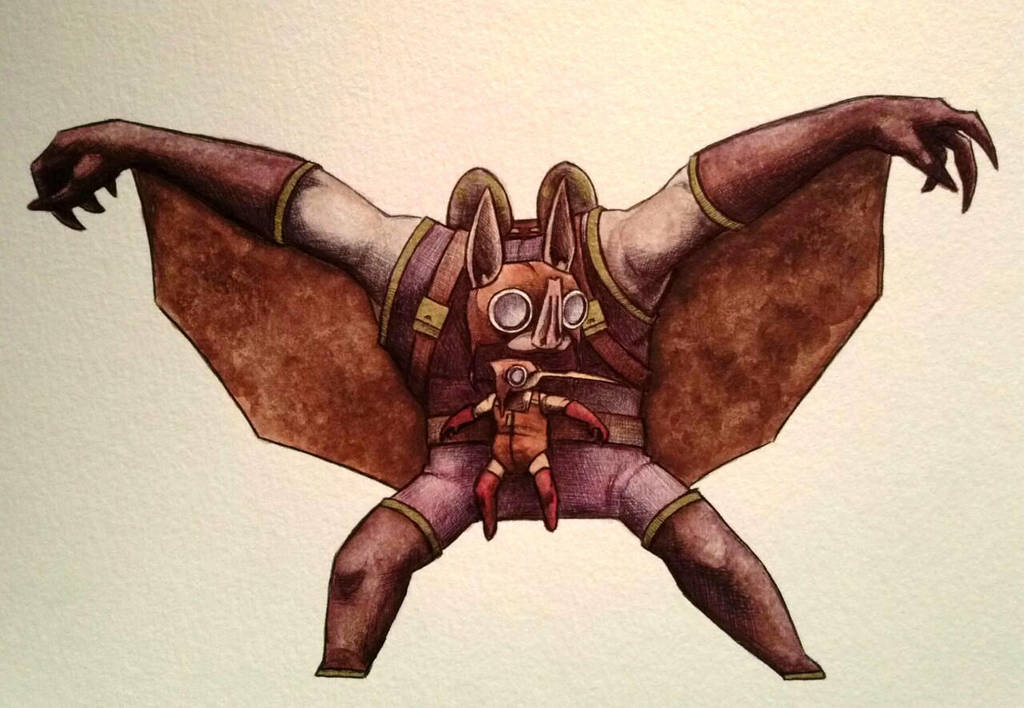 Wingnut and Screwloose watercolor by ChainsawTeddybear