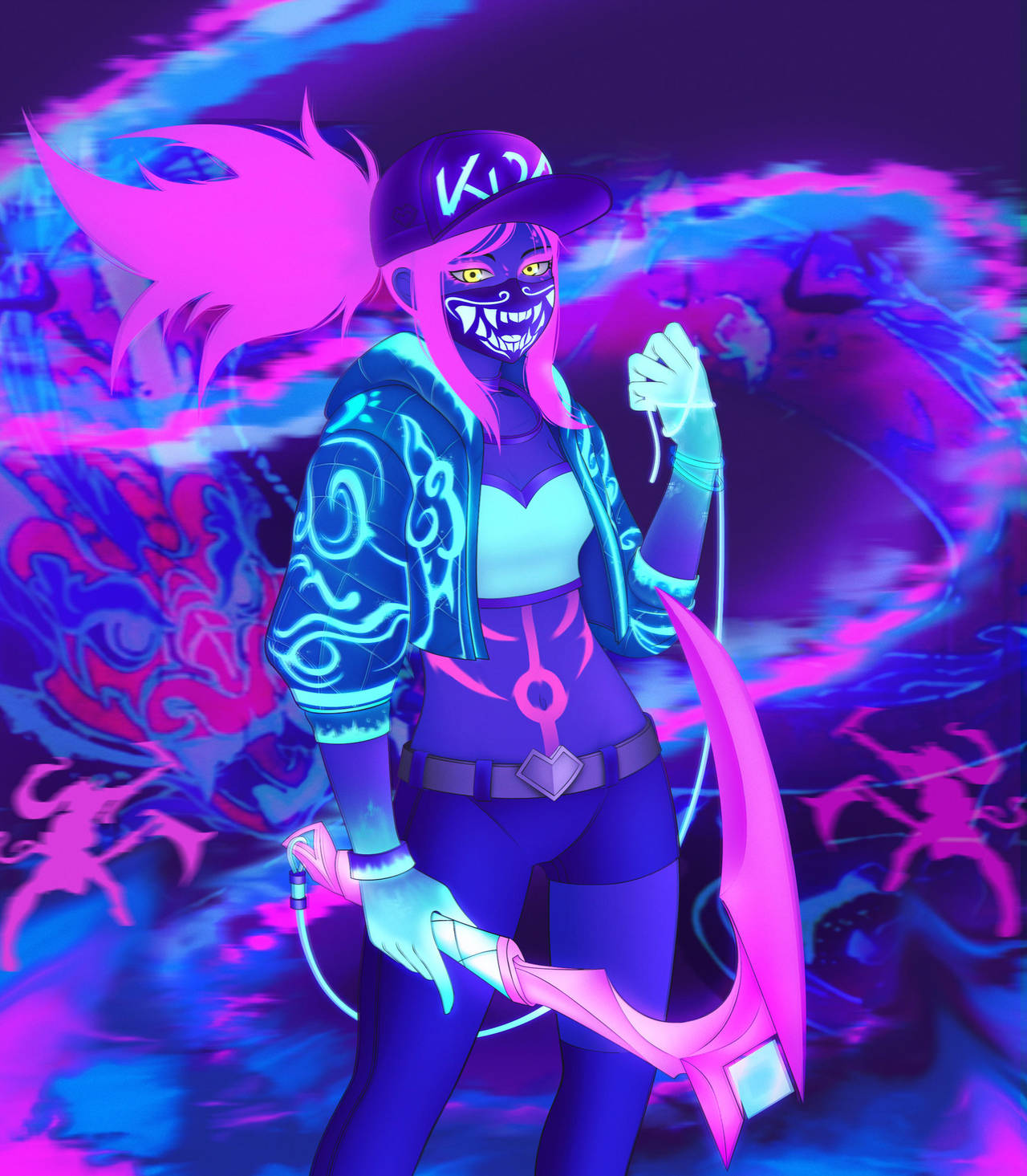 k da akali neon afterimager by lobbyrinth on deviantart k da akali neon afterimager by lobbyrinth on deviantart