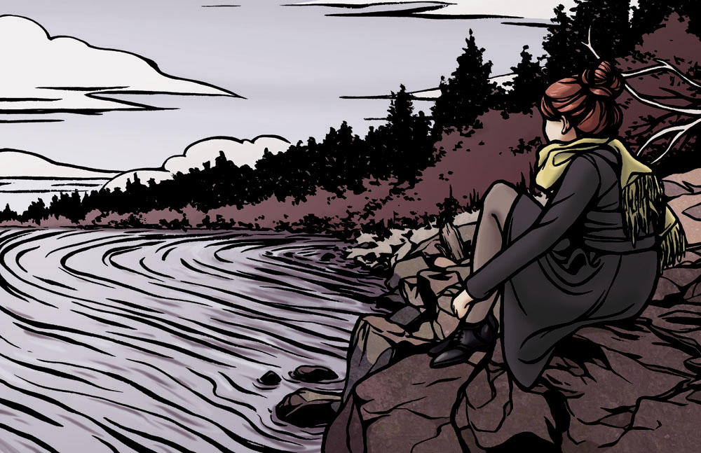 Lake Illustration by Tallychyck