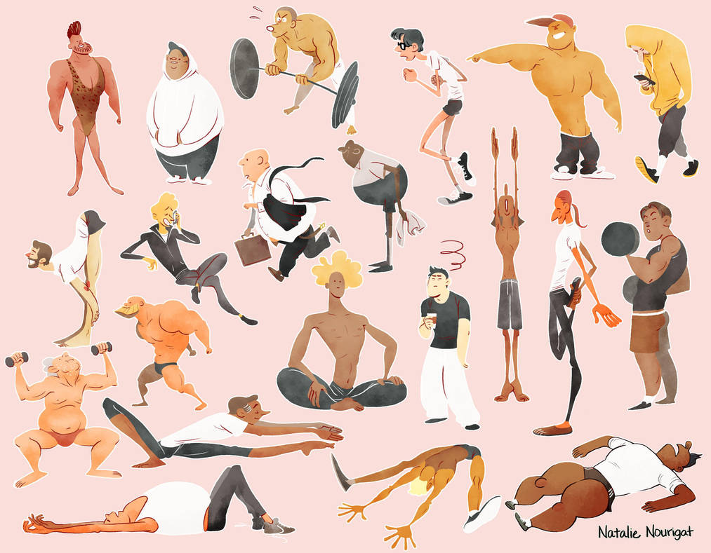 Gym Dudes by Tallychyck