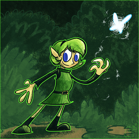 Summer of Zelda - Saria by jazaaboo