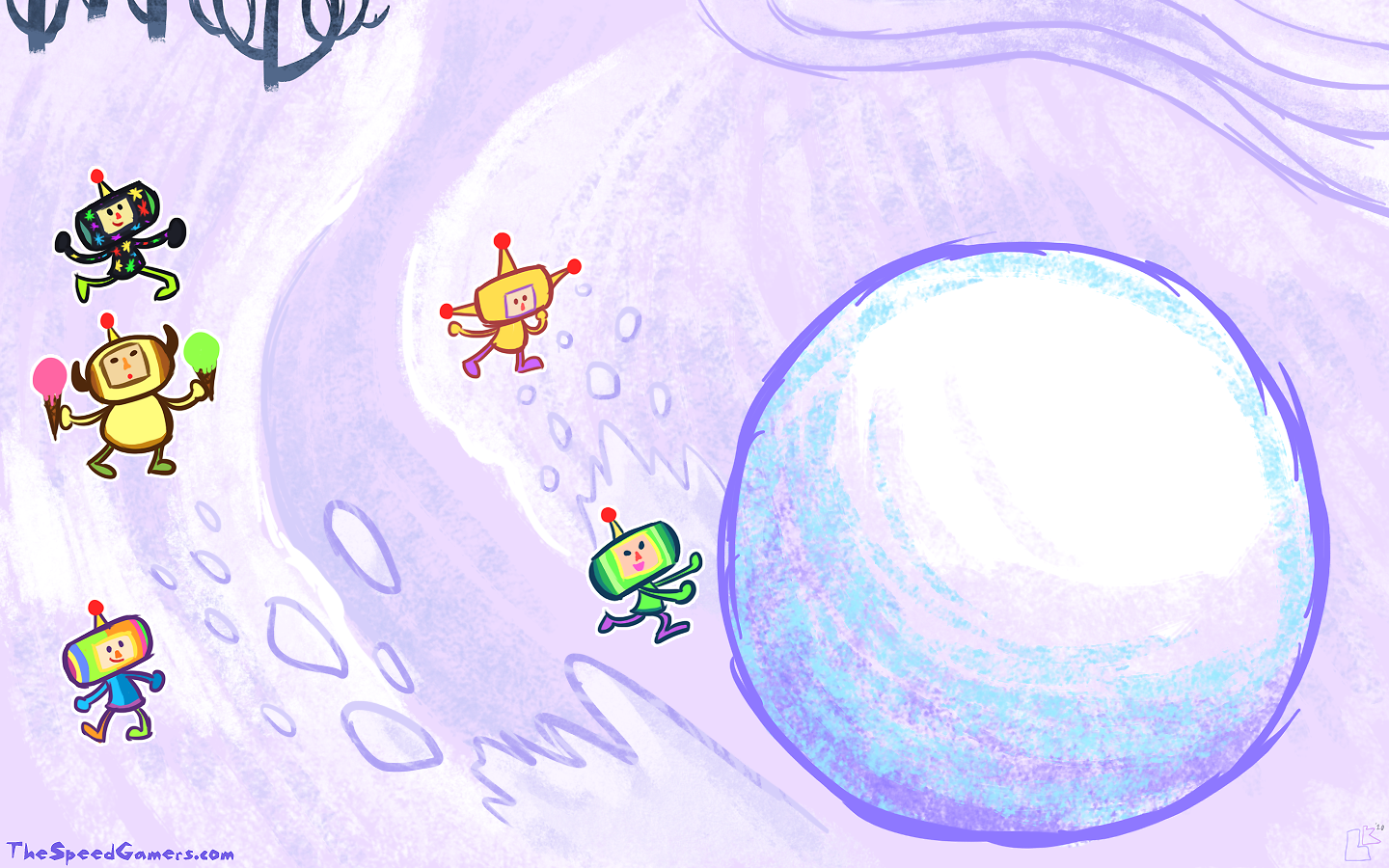 OILD: Make a Snowman wallpaper by jazaaboo