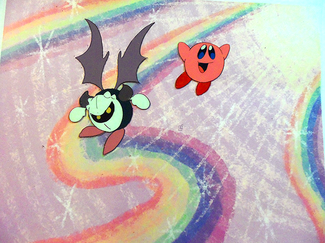 Kirby and Meta-Knight cel by jazaaboo