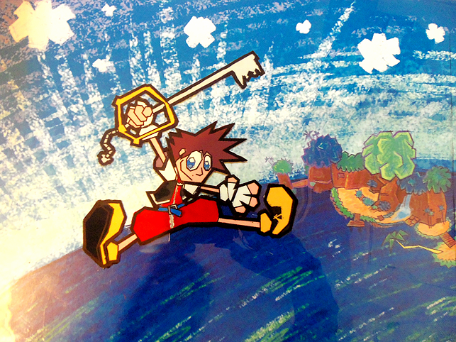 Sora animation cel by jazaaboo