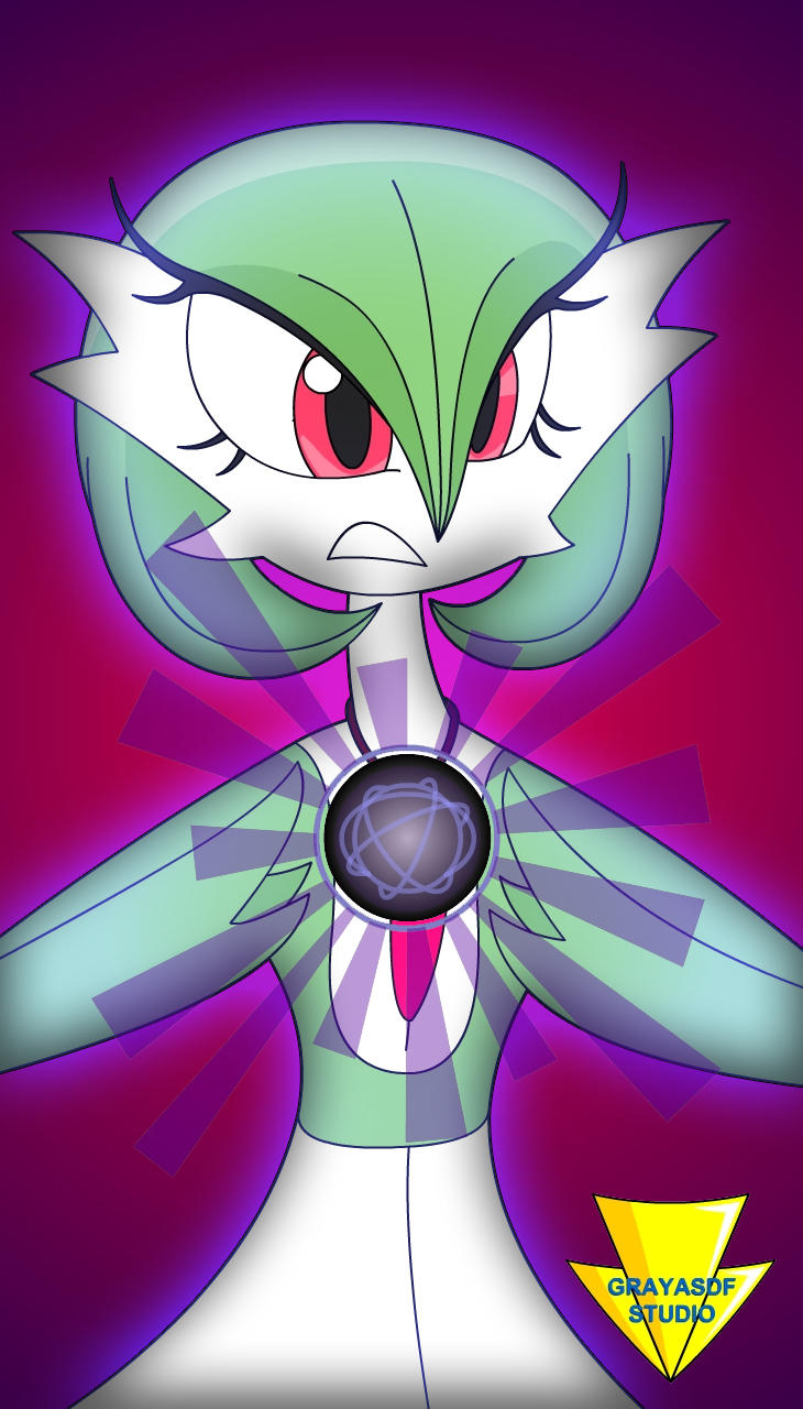 Gardevoir's Attack (coloured) by Imaflashdemon