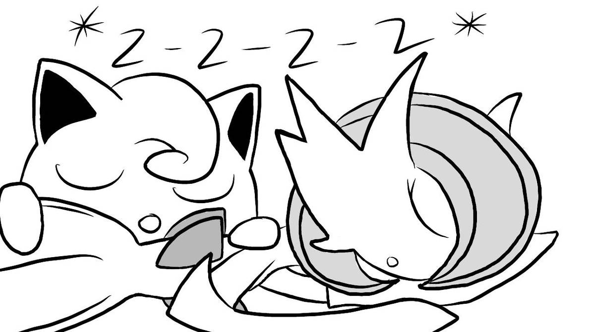 Gardevoir Is Sleeping (sketch) by Imaflashdemon