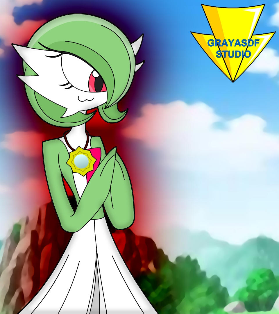 Suspicious Gardevoir (coloured) by Imaflashdemon