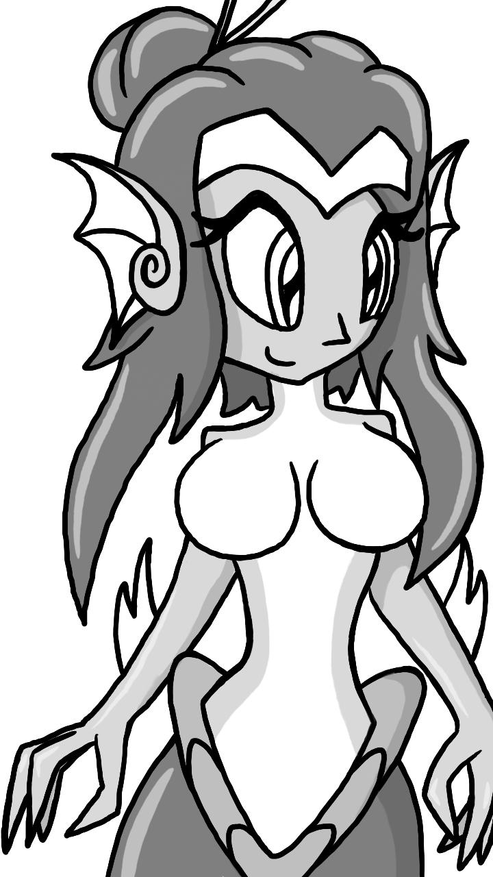 Shantae The Mermaid (sketch) by Imaflashdemon