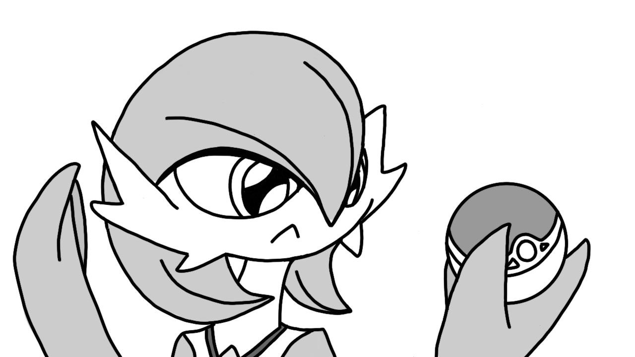 Trainer Gardevoir (sketch) by Imaflashdemon