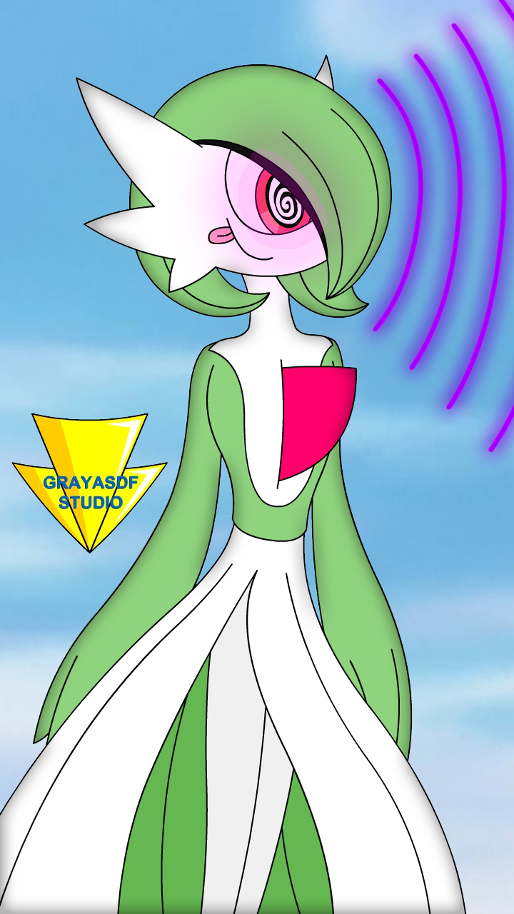 Gardevoir's Psycho Attack (coloured) by Imaflashdemon
