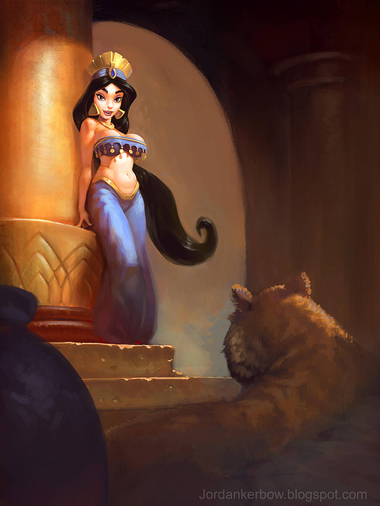 Frazetta's Jasmin by JordanKerbow