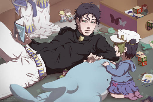 JJBA - Jotaro and Jolyne by 7Repose
