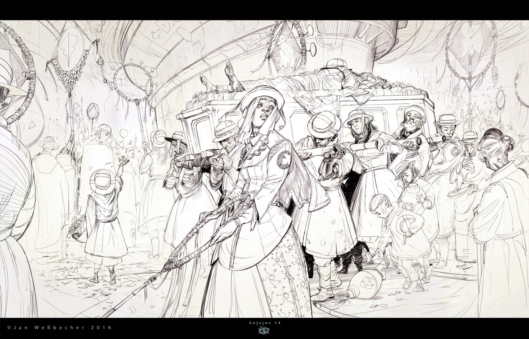 Celsius 13 - Funeral in Low-East-Halcyon by Jan-Wes