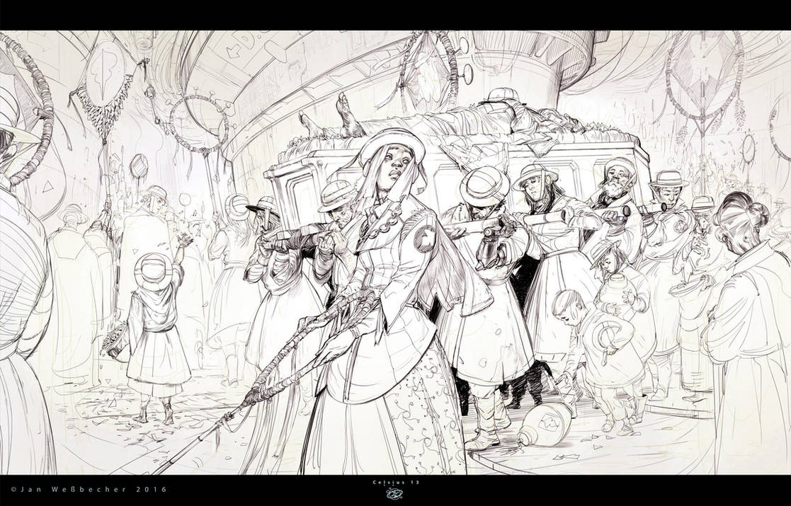 Celsius 13 - Funeral in Low-East-Halcyon by Jan-Wes