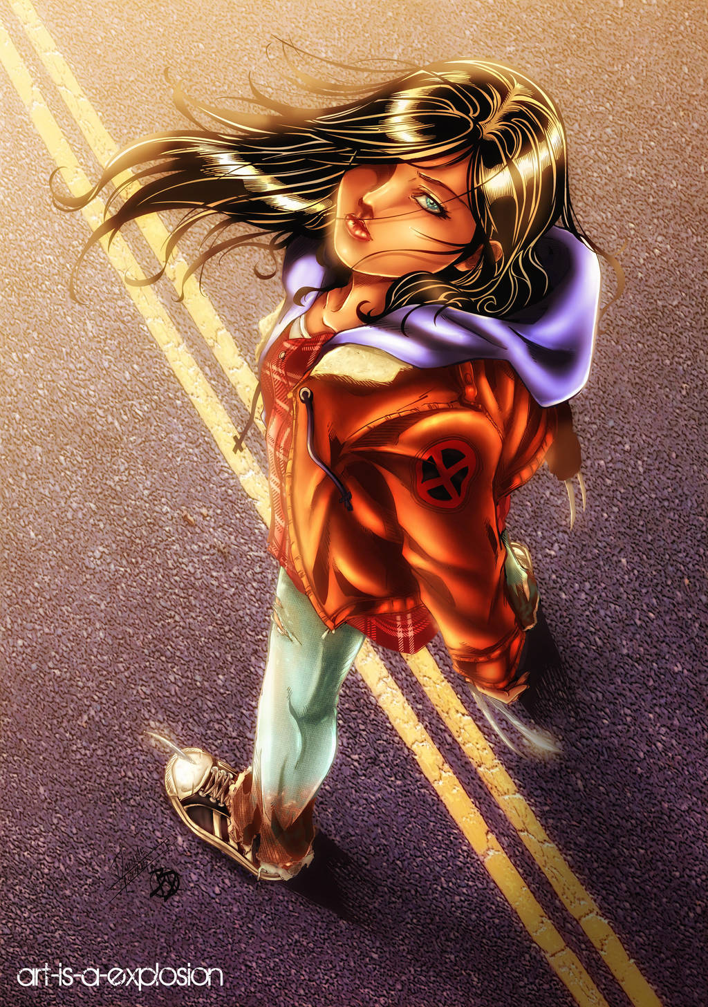 Everybody's on the run by Art-is-a-Explosion