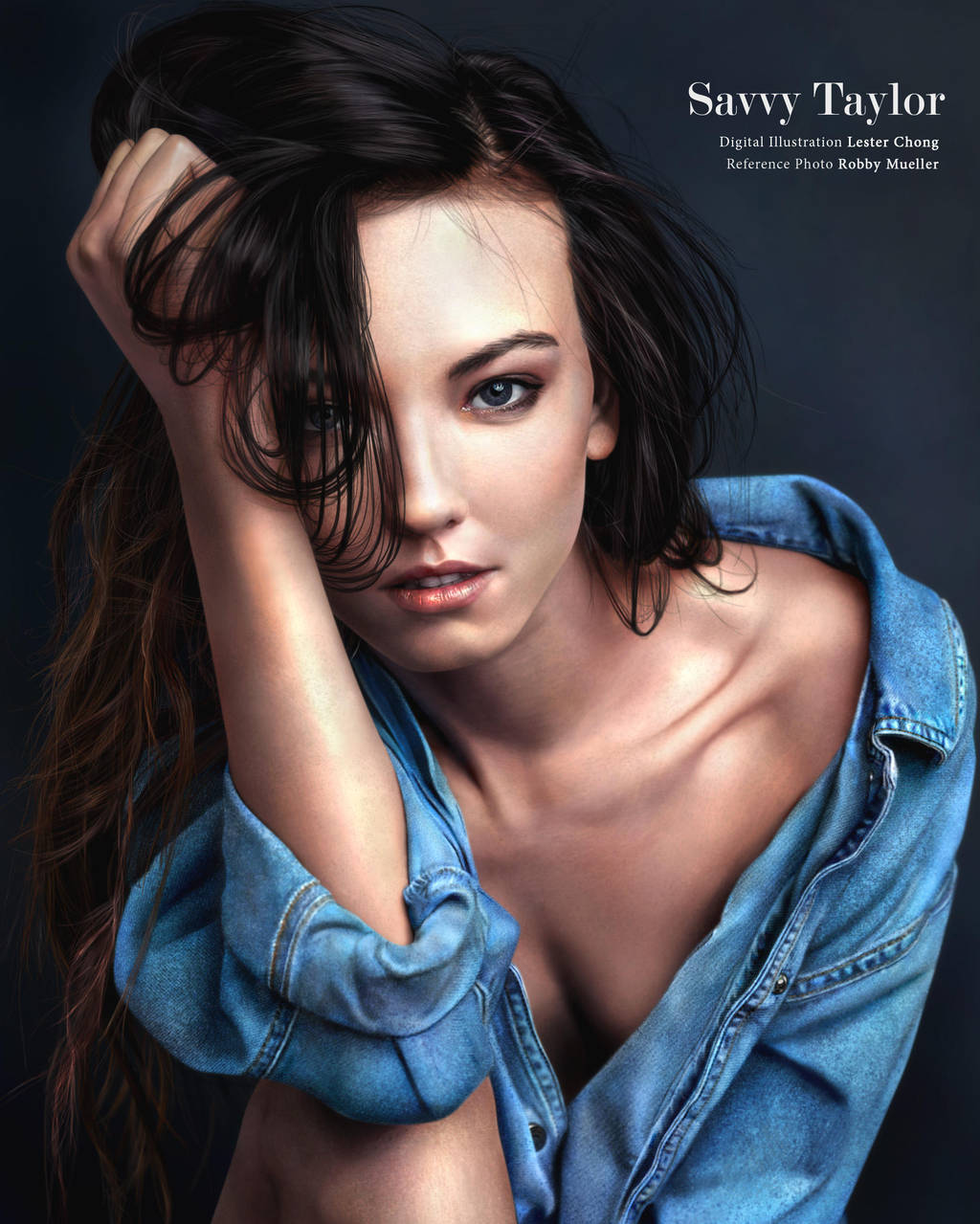 Portrait Drawing: Savvy Taylor by lyzeravern