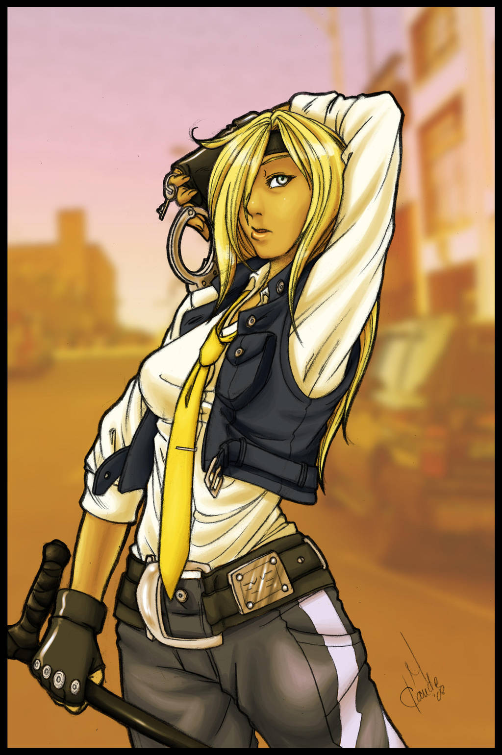 Kicking Punch - Color by Thally