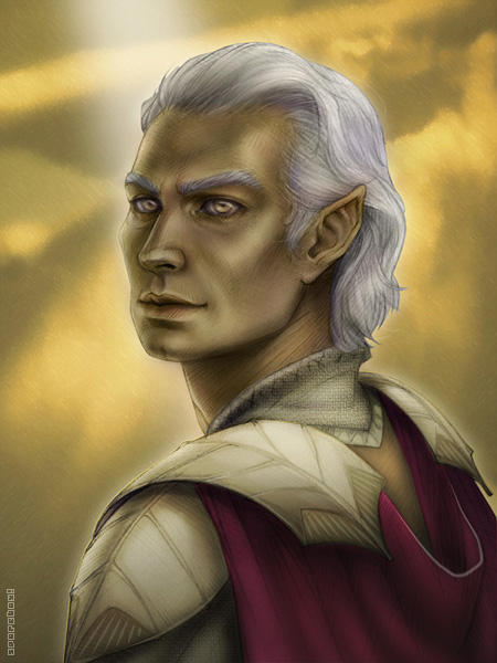 Male Aasimar by sporeboy