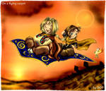On a flying carpet by Exarrdian