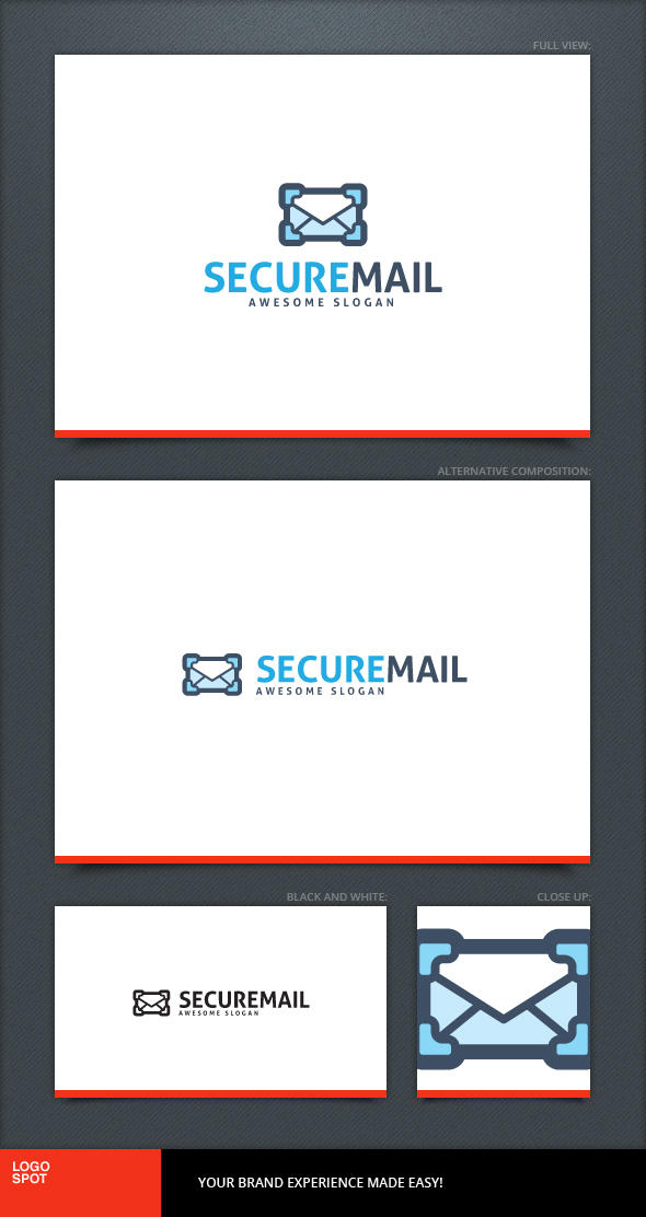 Secure Mail Logo Template by LogoSpot