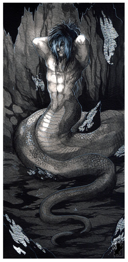 Mythical inks - Naga by malikaa