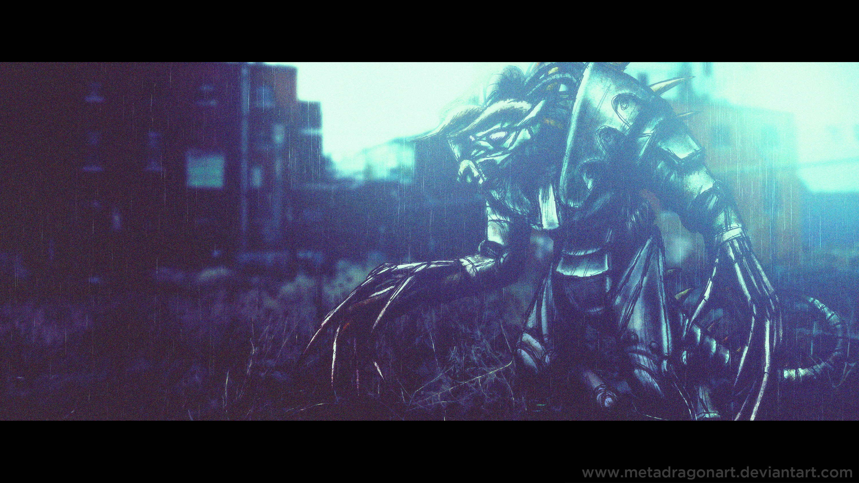 Enclave Power Armored Deathclaw by MetaDragonArt