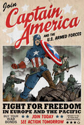 Captain America poster by MikeMahle