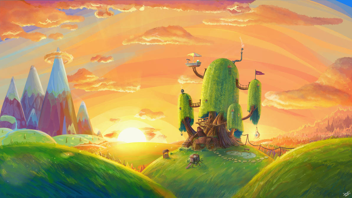 Adventure Time - Finn and Jake's Tree house by deskj on ...