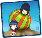 ::SasuHina:Beach Break:: by LeonardVindelStudios