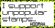 I support unpopular stamps by cilen-chii