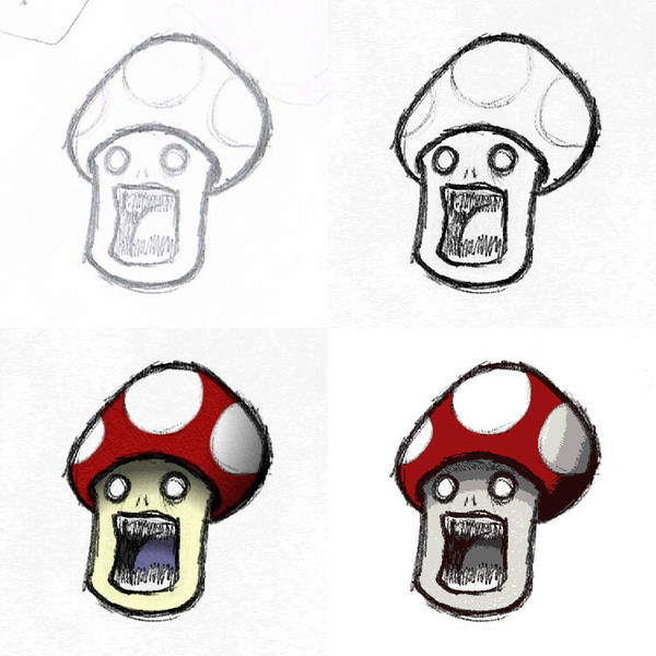 zombie mushroom by barbroz