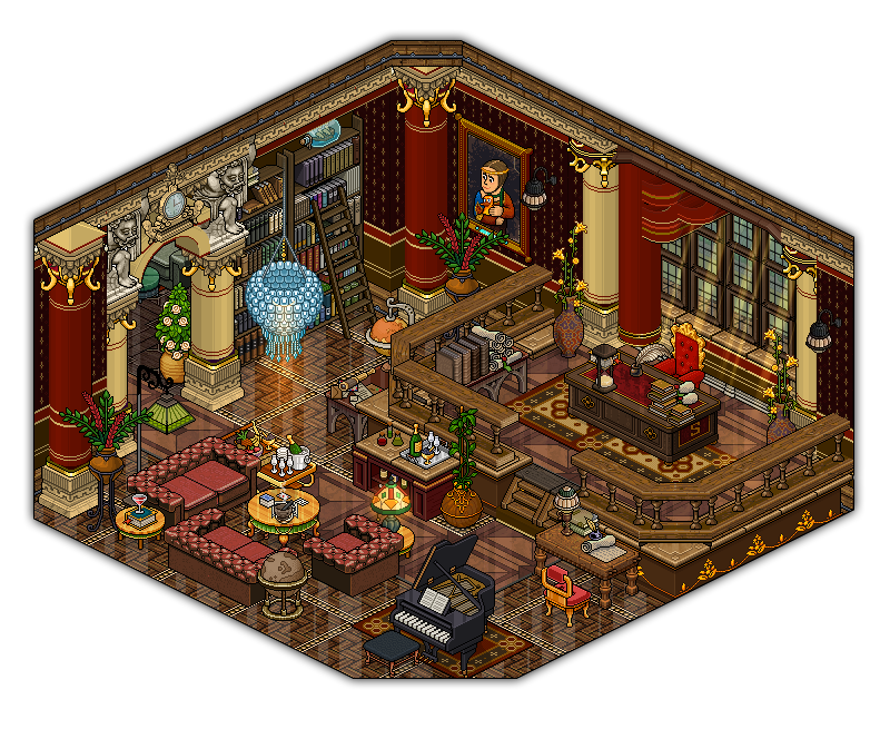 19th century study room by Cutiezor