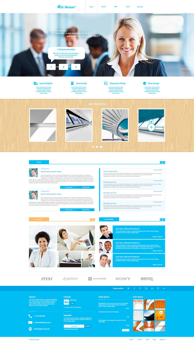 4th Venue Template v2 - For Sale by vertus-design