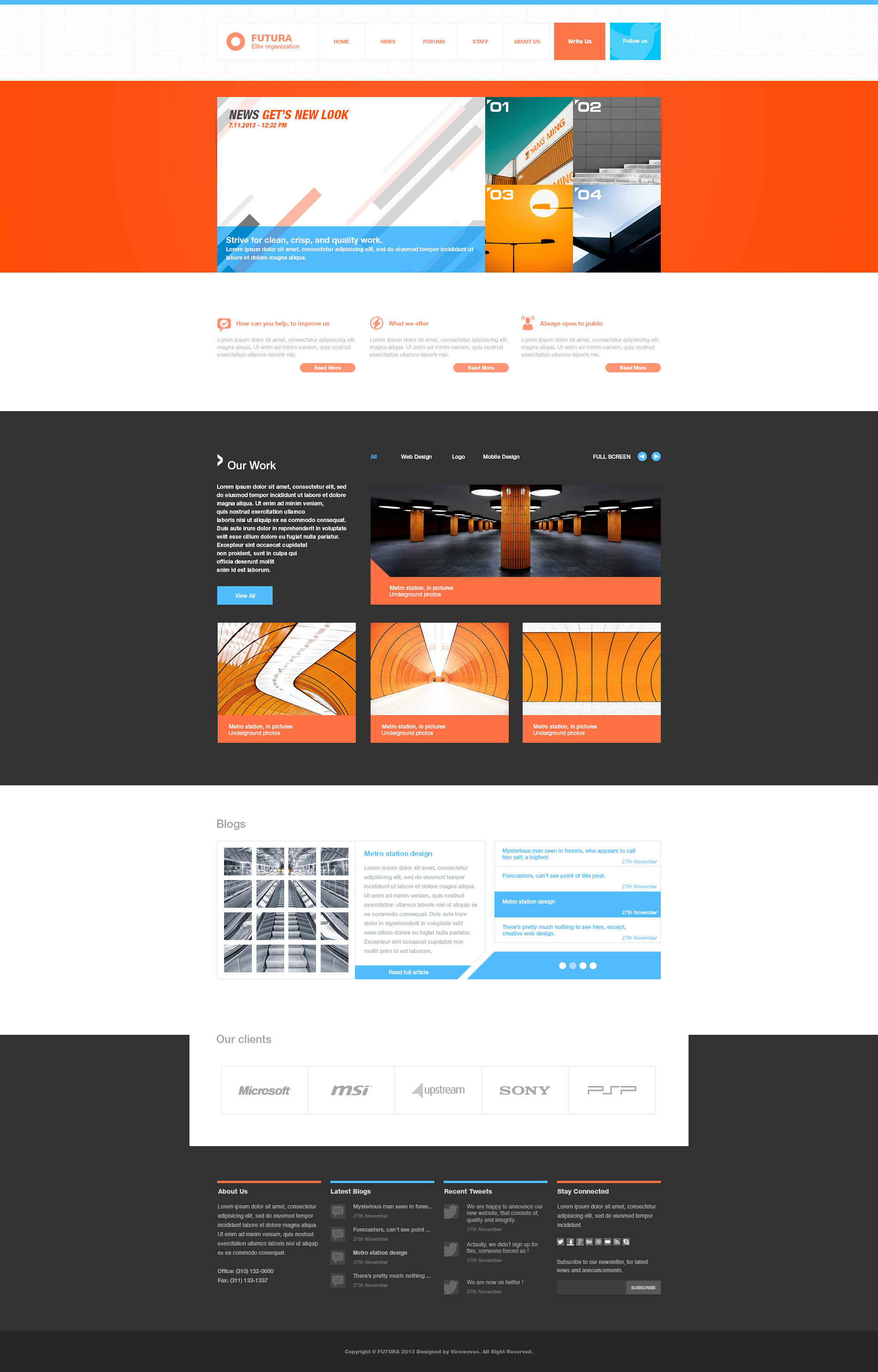 FUTURA Multipurpose web template - For Sale by vertus-design
