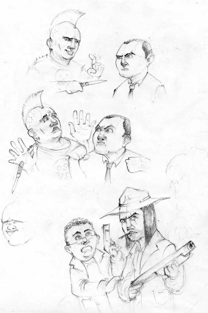 Expressions Study Pencil Sketch By De Prime On Deviantart