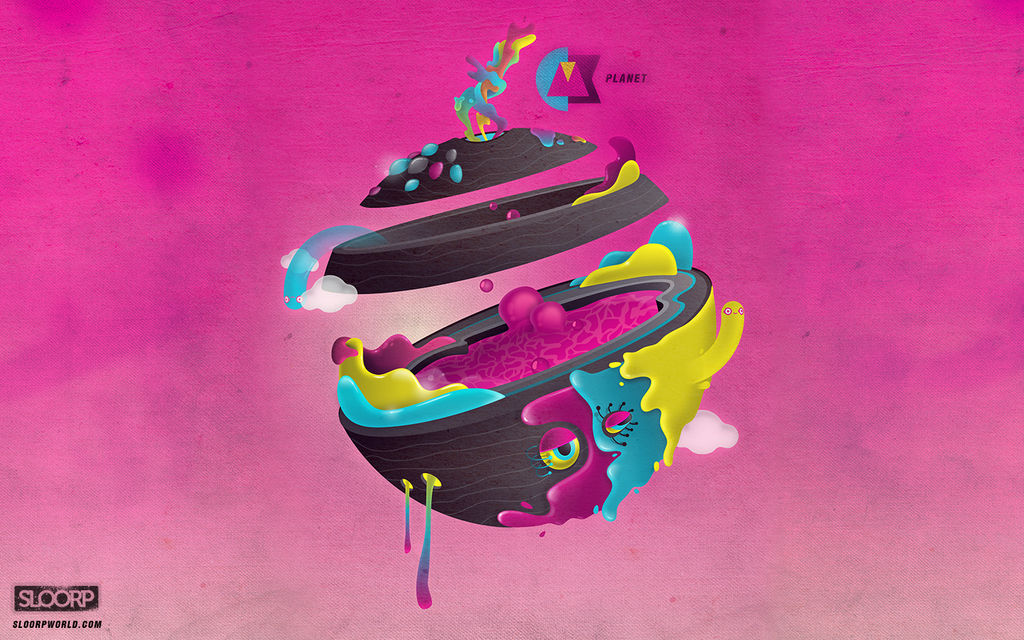 CMYK Planet by SloorpWorld
