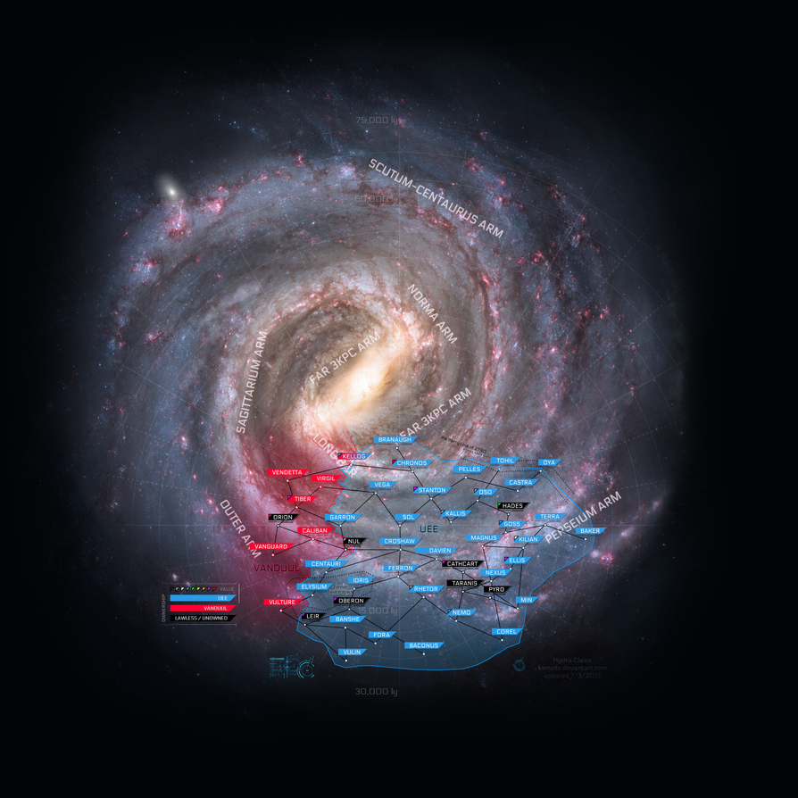 Star Citizen Galaxy Map by Kxmode