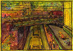 rooftop traintrack. by koony