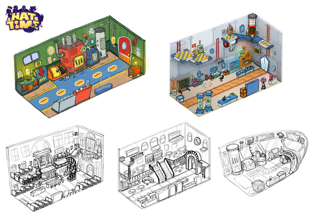 Train Interior Concepts by LuigiL